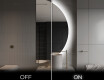 Specchio a LED Mezza Luna Moderno - Illuminazione Elegante per Bagno A221 #3