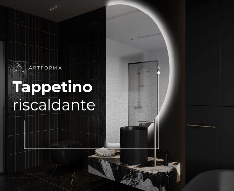 Specchio a LED Mezza Luna Moderno - Illuminazione Elegante per Bagno A221 #8