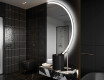 Specchio a LED Mezza Luna Moderno - Illuminazione Elegante per Bagno A222