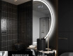 Specchio a LED Mezza Luna Moderno - Illuminazione Elegante per Bagno A222 #3