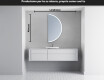 Specchio a LED Mezza Luna Moderno - Illuminazione Elegante per Bagno A222 #5