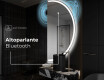 Specchio a LED Mezza Luna Moderno - Illuminazione Elegante per Bagno A222 #6