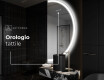 Specchio a LED Mezza Luna Moderno - Illuminazione Elegante per Bagno A222 #8