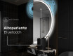Specchio a LED Mezza Luna Moderno - Illuminazione Elegante per Bagno A222 #5