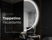 Specchio a LED Mezza Luna Moderno - Illuminazione Elegante per Bagno A222 #8