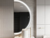Specchio a LED Mezza Luna Moderno - Illuminazione Elegante per Bagno A223