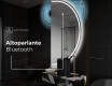 Specchio a LED Mezza Luna Moderno - Illuminazione Elegante per Bagno A223 #6