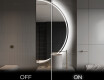 Specchio a LED Mezza Luna Moderno - Illuminazione Elegante per Bagno A223 #3