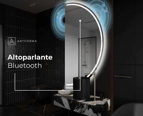 Specchio a LED Mezza Luna Moderno - Illuminazione Elegante per Bagno A223 #5