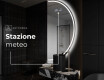 Specchio a LED Mezza Luna Moderno - Illuminazione Elegante per Bagno A223 #6