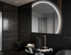 Specchio a LED Mezza Luna Moderno - Illuminazione Elegante per Bagno Q221