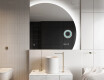 Specchio a LED Mezza Luna Moderno - Illuminazione Elegante per Bagno Q221