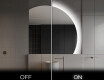 Specchio a LED Mezza Luna Moderno - Illuminazione Elegante per Bagno Q221 #3