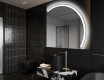 Specchio a LED Mezza Luna Moderno - Illuminazione Elegante per Bagno Q222