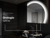 Specchio a LED Mezza Luna Moderno - Illuminazione Elegante per Bagno Q222 #9