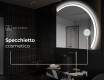Specchio a LED Mezza Luna Moderno - Illuminazione Elegante per Bagno Q222 #5