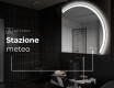 Specchio a LED Mezza Luna Moderno - Illuminazione Elegante per Bagno Q222 #7