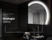 Specchio a LED Mezza Luna Moderno - Illuminazione Elegante per Bagno Q222 #8