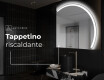 Specchio a LED Mezza Luna Moderno - Illuminazione Elegante per Bagno Q222 #9