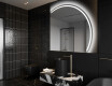 Specchio a LED Mezza Luna Moderno - Illuminazione Elegante per Bagno Q223