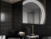 Specchio a LED Mezza Luna Moderno - Illuminazione Elegante per Bagno Q223 #3