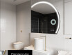 Specchio a LED Mezza Luna Moderno - Illuminazione Elegante per Bagno Q223 #4