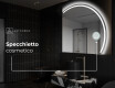 Specchio a LED Mezza Luna Moderno - Illuminazione Elegante per Bagno Q223 #5