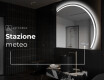 Specchio a LED Mezza Luna Moderno - Illuminazione Elegante per Bagno Q223 #7