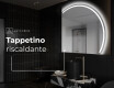Specchio a LED Mezza Luna Moderno - Illuminazione Elegante per Bagno Q223 #9