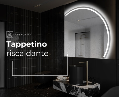 Specchio a LED Mezza Luna Moderno - Illuminazione Elegante per Bagno Q223 #9