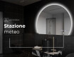 Specchio a LED Mezza Luna Moderno - Illuminazione Elegante per Bagno W221 #7