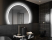 Specchio a LED Mezza Luna Moderno - Illuminazione Elegante per Bagno W222