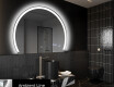 Specchio a LED Mezza Luna Moderno - Illuminazione Elegante per Bagno W222 #3