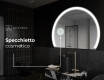 Specchio a LED Mezza Luna Moderno - Illuminazione Elegante per Bagno W222 #6