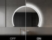 Specchio a LED Mezza Luna Moderno - Illuminazione Elegante per Bagno W222 #3