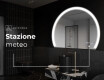 Specchio a LED Mezza Luna Moderno - Illuminazione Elegante per Bagno W222 #8