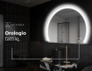 Specchio a LED Mezza Luna Moderno - Illuminazione Elegante per Bagno W222 #9