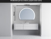 Specchio a LED Mezza Luna Moderno - Illuminazione Elegante per Bagno W222 #4