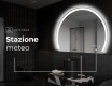 Specchio a LED Mezza Luna Moderno - Illuminazione Elegante per Bagno W222 #7