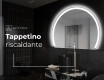 Specchio a LED Mezza Luna Moderno - Illuminazione Elegante per Bagno W222 #9