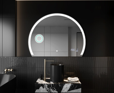 Specchio a LED Mezza Luna Moderno - Illuminazione Elegante per Bagno W222 #10