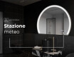 Artforma - Specchio a LED Mezza Luna Moderno - Illuminazione