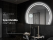 Specchio a LED Mezza Luna Moderno - Illuminazione Elegante per Bagno W223 #5