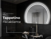 Specchio a LED Mezza Luna Moderno - Illuminazione Elegante per Bagno W223 #9