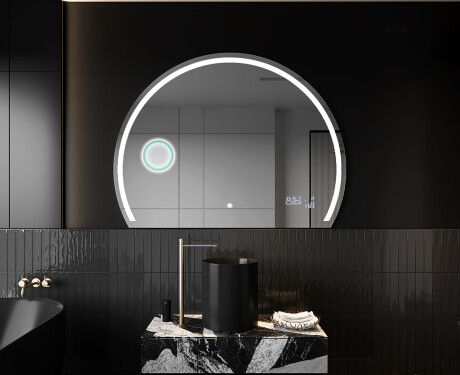 Specchio a LED Mezza Luna Moderno - Illuminazione Elegante per Bagno W223 #10