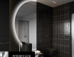 Specchio a LED Mezza Luna Moderno - Illuminazione Elegante per Bagno D221