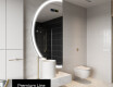 Specchio a LED Mezza Luna Moderno - Illuminazione Elegante per Bagno D222 #4