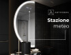 Specchio a LED Mezza Luna Moderno - Illuminazione Elegante per Bagno D222 #6