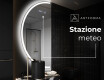 Specchio a LED Mezza Luna Moderno - Illuminazione Elegante per Bagno D222 #6