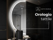 Specchio a LED Mezza Luna Moderno - Illuminazione Elegante per Bagno D222 #7